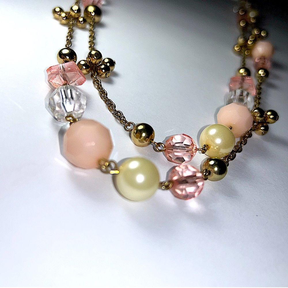 Clear & Pink Gems